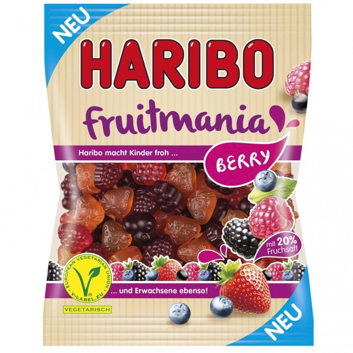 Цукерки Желейні Мармеладки Haribo Fruitmania Berry 160 г Німеччина