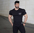 Чоловіча спортивна футболка MCET чорного кольору, фото 2