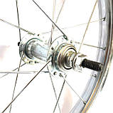 Колесо переднє 14" сталевий нікельований обід ORG, фото 2