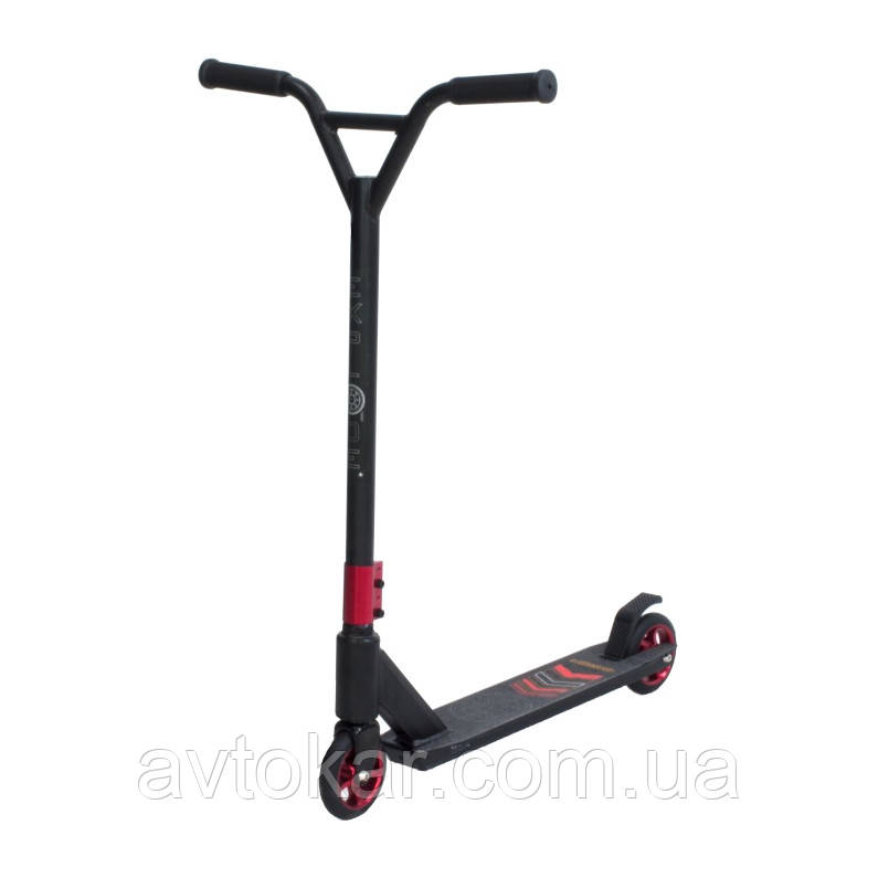 Самокат трюковий Explode S2004 Чорно-червоний ORG, фото 1