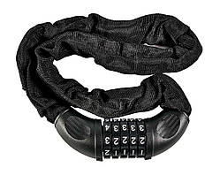 Замок протиугінний у чохлі 6 х 900 мм, ключ-код/для велосипеда та мотоцикла ORG