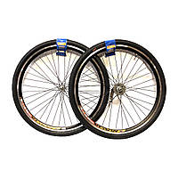 Комплект коліс (вілсет) 28" ALx2 на втулці VELOSTEEL з гумою ORG