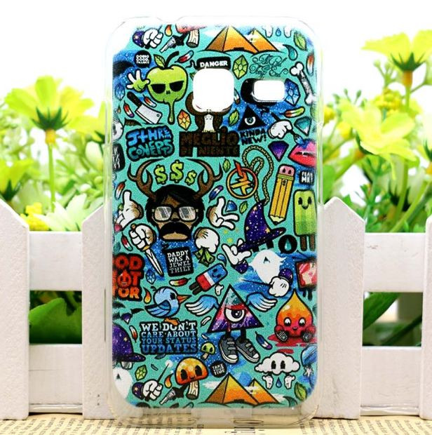 Чохол силіконовий бампер для Samsung J1 Galaxy mini J105 з малюнком Комікс