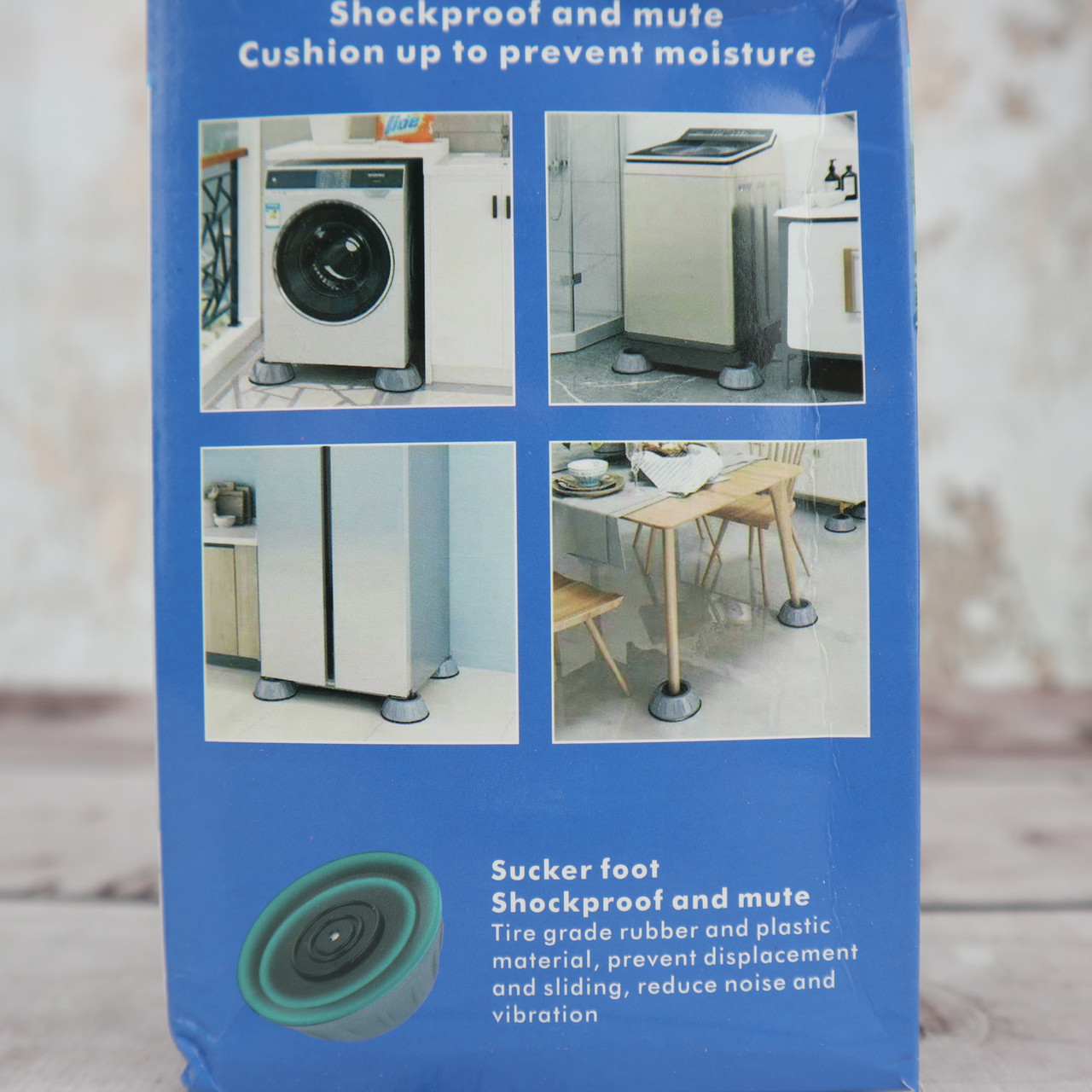 Подставки под стиральную машину антивибрационные На присосках для холодильника мебели 4 шт (Оригинальные фото) - фото 3 - id-p1874303982