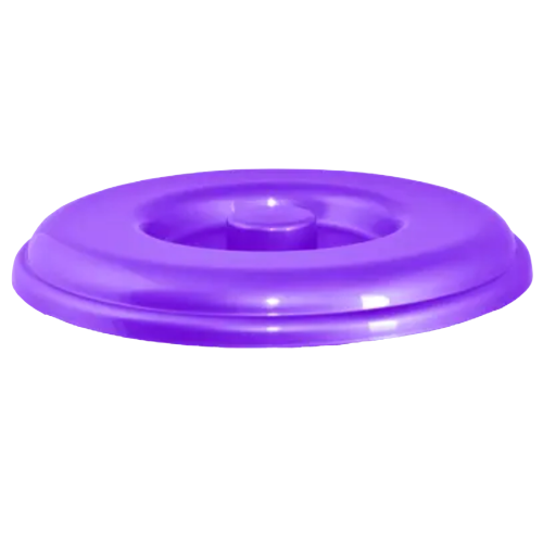 Кришка для відра 5 л пластик фіолетовий перламутр Алеана, фото 1