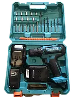 Шурупокрут Makita 550DWE 24V, 5 A/год З Набором Насадок Акумуляторний шурупокрут МАКИТА дриль Шурупокрут