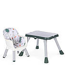 Дитячий стілець трансформер 3 в 1 для годування столик для конструктора Bambi M 5672-7 Помаранчевий, фото 2