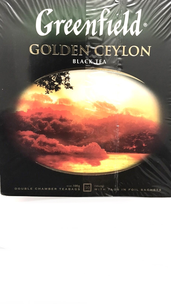 Чай Greenfield 50 пак чорний Golden Ceylon
