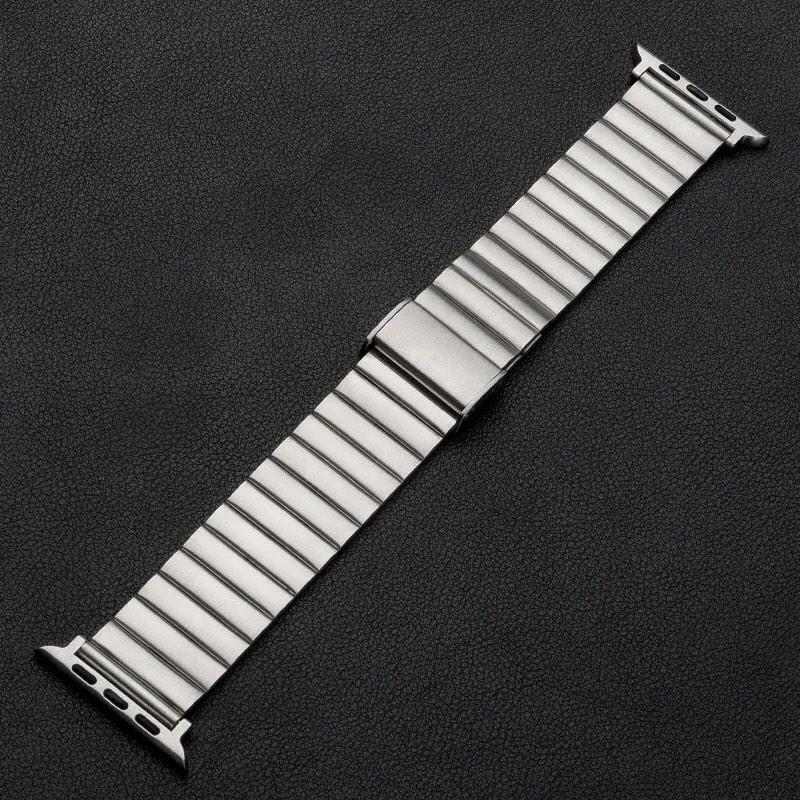 Металевий ремінець Stainless Steel SP-12 для Apple Watch 42/44/45/49 мм Срібний