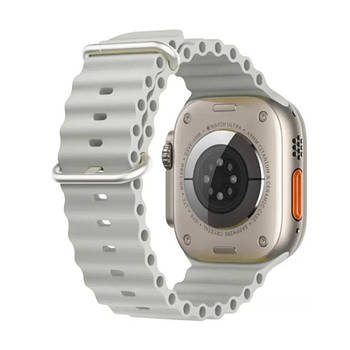 Силіконовий рифлений ремінець Ocean для Apple Watch 38/40/41 mm Сірий
