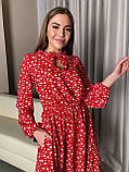Яркое летнее платье с длинными рукавами Ткань софт Размер L-XL, фото 6