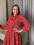 Яркое летнее платье с длинными рукавами Ткань софт Размер L-XL, фото 4