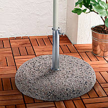 Підставка для садової парасолі Adriatic бетонна кругла, 25 кг, фото 2