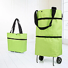 Господарська складана сумка-візок на колесах для покупок кровчучка Wellamart, фото 9