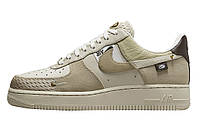 Женские кроссовки Nike Air Force 1 Low 07 Tan Bling Light Brown Khaki Green DX6061-122