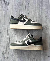 Мужские кроссовки Nike Air Force 1 Low Green Beige Black ALL09444