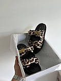 Жіночі шльопанці Dior Slides Multicolor Leopard Black KCQ719LNY S29X, фото 6