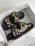 Жіночі шльопанці Dior Slides Multicolor Leopard Black KCQ719LNY S29X, фото 10