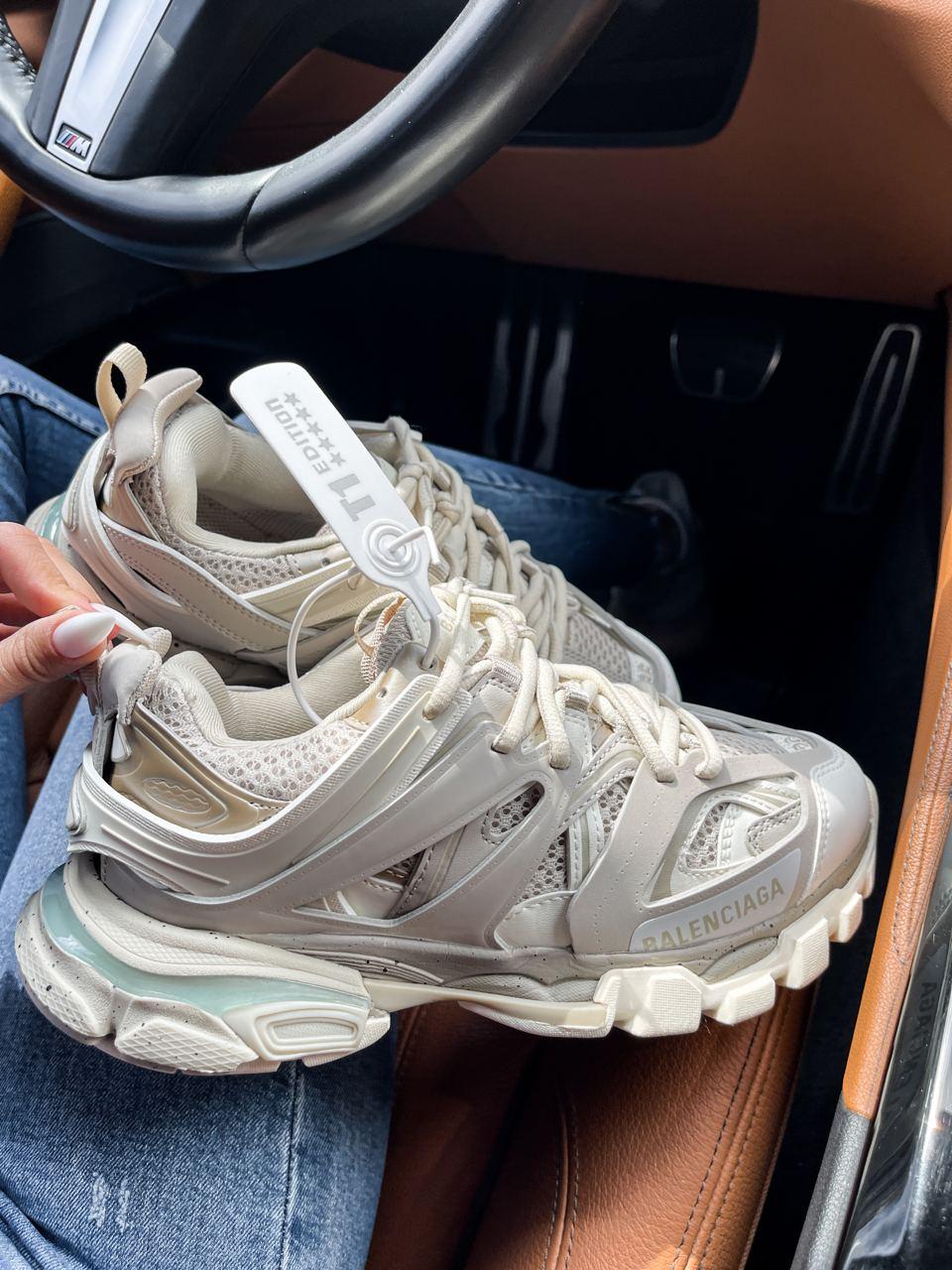 Жіночі кросівки Balenciaga Track Trainer Beige Cream ALL12472, фото 1
