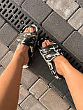 Жіночі шльопанці Adidas Adilette 22 Slides Carbon Aluminum Black White GX6947, фото 8