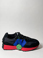 Мужские кроссовки New Balance 327 Black Blue Red MS327CPB