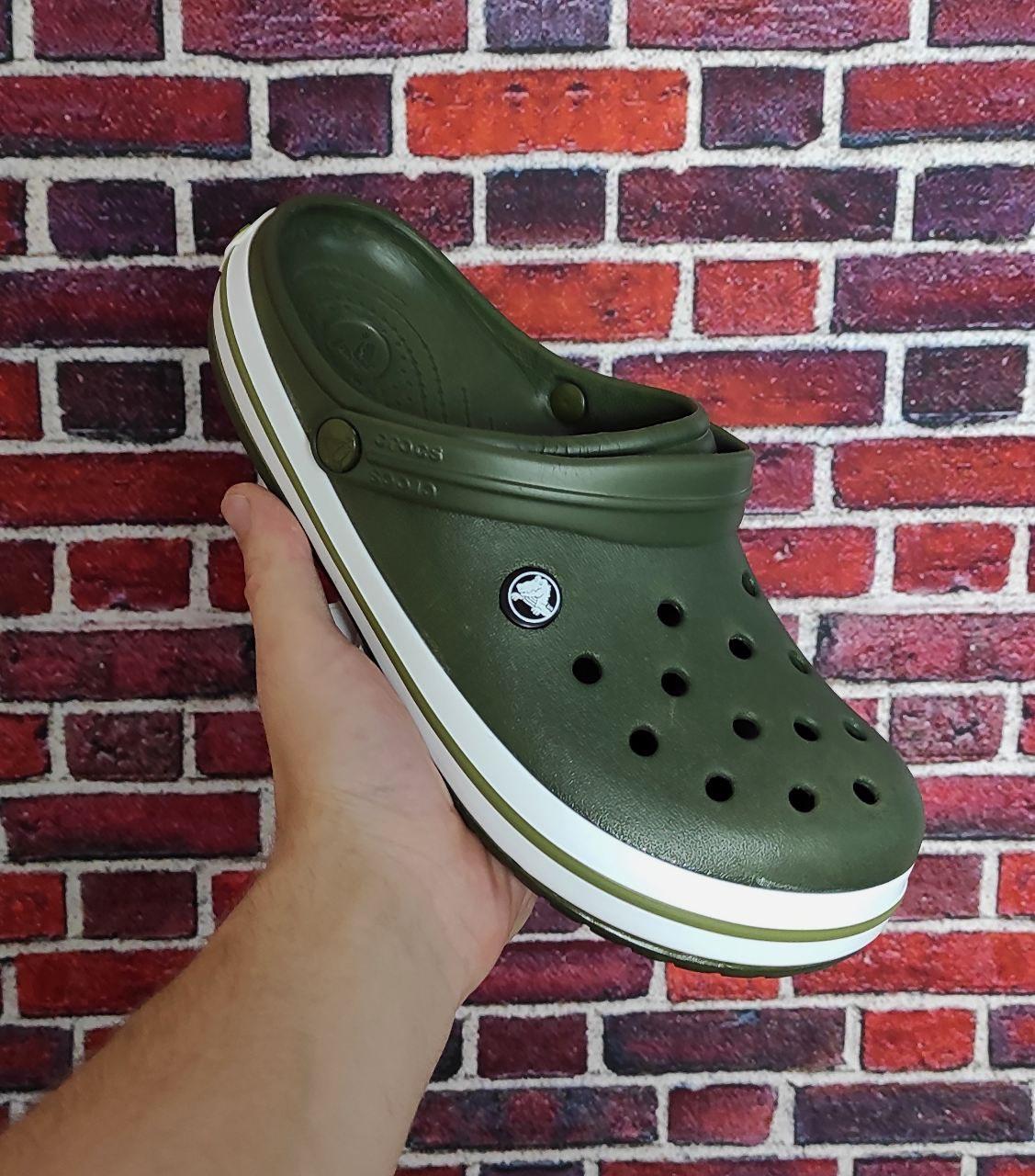 Жіночі шльопанці Crocs Bayaband Green Khaki ALL08784