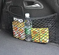 Сетка на липучках в багажник автомобиля, качественный автомобильный органайзер 25*60 см