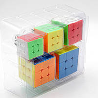 Кубики рубика брелки разноцветные 3х3, набор кубиков рубика 5шт, головоломка для взрослых /детей (6+)