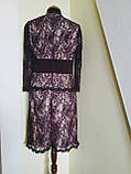 Ошатний жіночий фіолетовий костюм з гіпюра на підкладці S M L Sagaje, фото 2