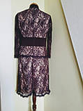 Ошатний жіночий фіолетовий костюм з гіпюра на підкладці S M L Sagaje, фото 4