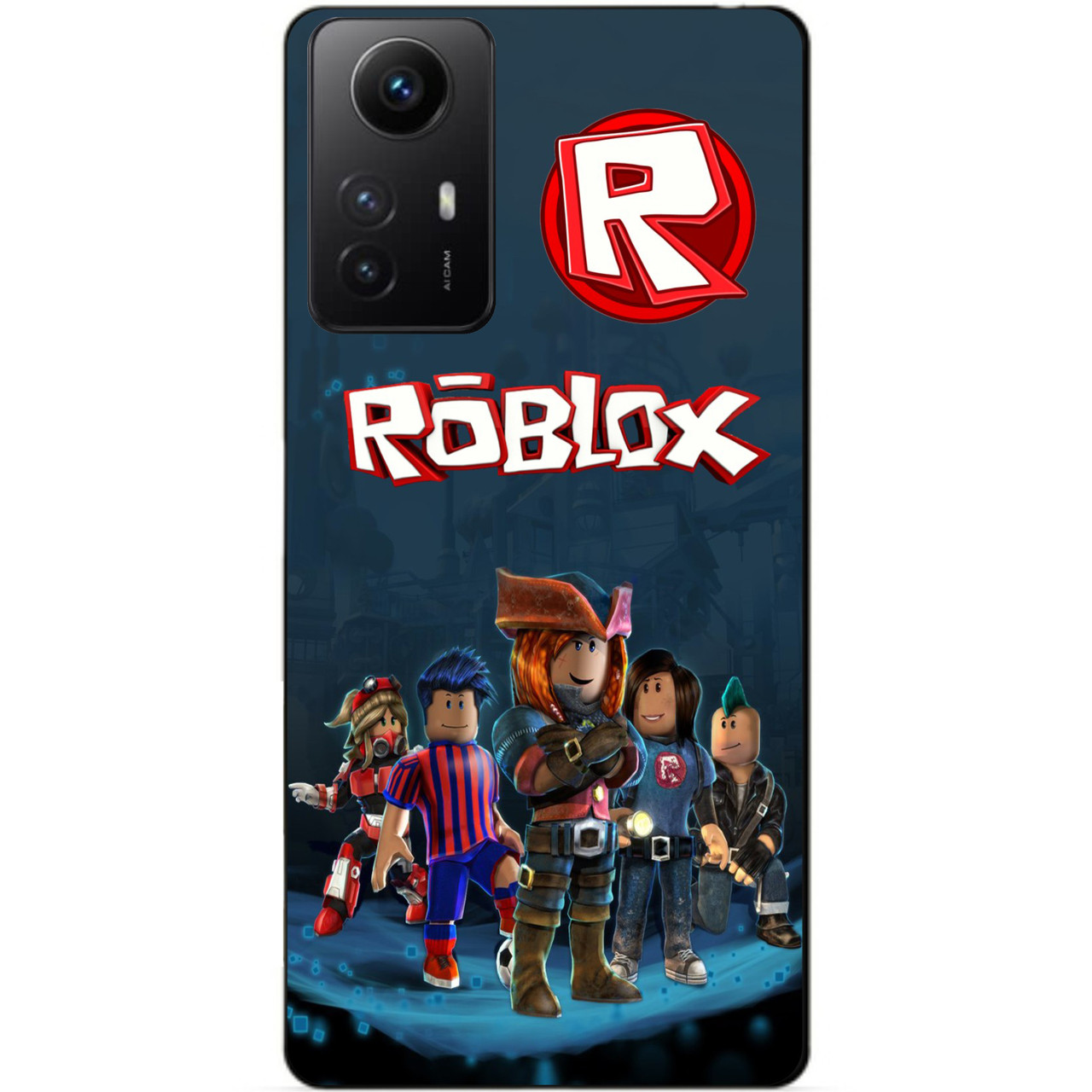 Силіконовий бампер чохол для Xiaomi Redmi Note 12S з малюнком Roblox Роблокс