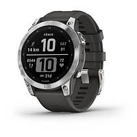 Смарт-часы Garmin Fenix 7 Silver with Graphite Band (010-02540-01)