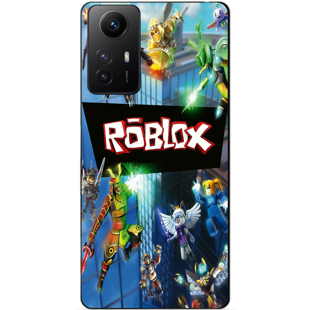 Силіконовий бампер чохол для Xiaomi Redmi Note 12S з картинкою Roblox Роблокс