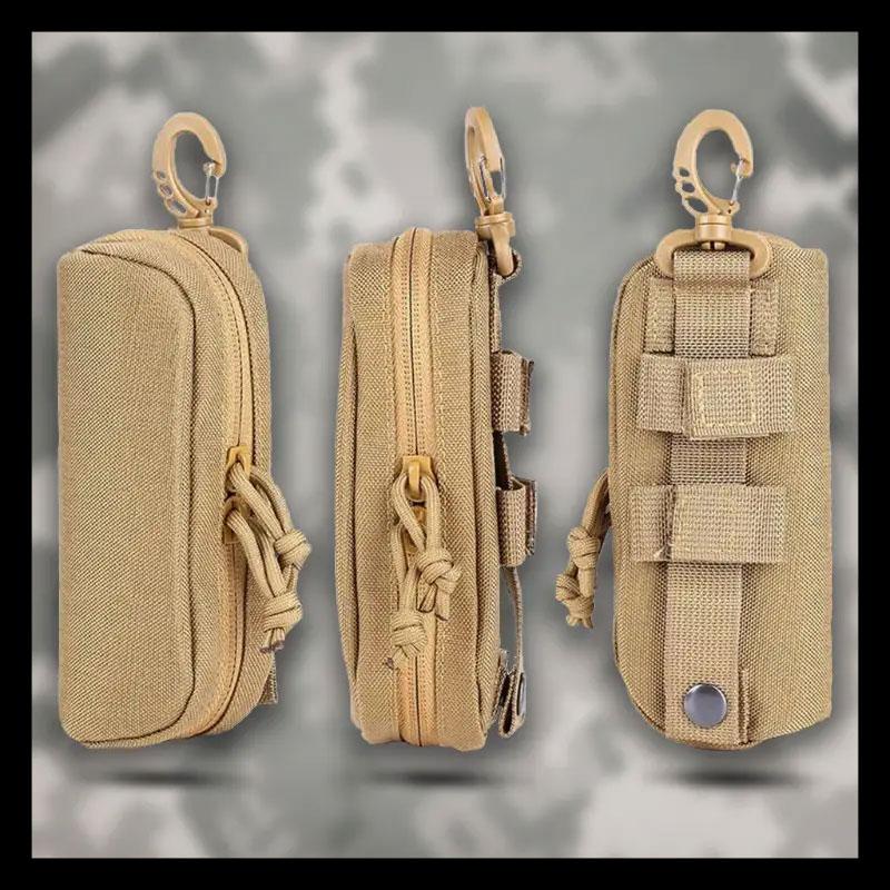 Сумка-підсумок чохол тактичний для окулярів PROTECTOR на пояс на лямку рюкзака із системою MOLLE Пісочний койот, фото 1