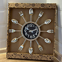 Часы настенные Вилки-ложки Ø 29 см кварцевые
