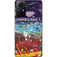 Силіконовий бампер чохол для Xiaomi Redmi Note 12S гра Minecraft Майнкрафт