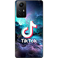 Силіконовий бампер чохол для Xiaomi Redmi Note 12S з малюнком Tik Tok