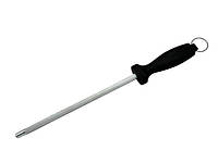 Мусат точилка профессиональный металлический для заточки ножей Ножеточка ручная для ножа L 29 cm рабочая 19 cm