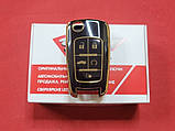 Чохол для ключа Chevrolet TPU Black and Gold Суперщільність, фото 2