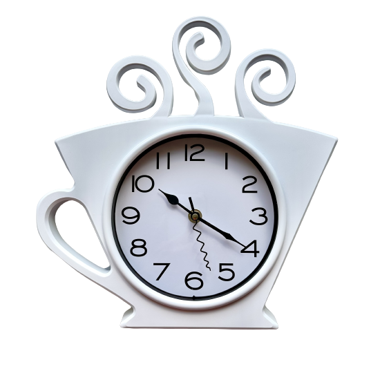 Настінний годинник для кухні "Чашка" Білий (30х28 см) Time