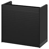 Шкаф со шторкой для мелкой техники ИКЕА TITTEBO черный, 60 см 205.502.75