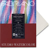 72613030 Альбом для акварели Watercolour 30х30 см 200 г/м.кв. 20 листов склейка с 4 сторон Fabriano Италия