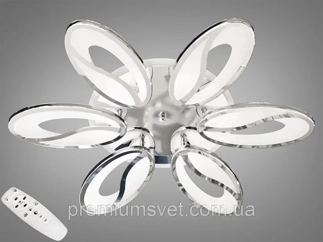 Люстра світлодіодна стельова 8090/6 HR LED 3 color dimmer