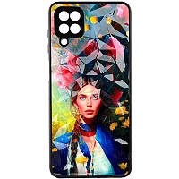 TPU+PC чехол Prisma Ladies для Samsung Galaxy A22 4G с креативным принтом Peonies