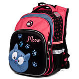 Рюкзак шкільний напівкаркасний YES S-58 Meow, фото 2