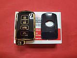 Чохол для ключа Toyota TPU Black and Gold Суперякість, фото 2