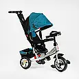 Велосипед триколісний дитячий із ручкою для батьків Best Trike 6588-39-008, колеса піна, Фара, фото 6
