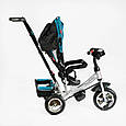 Велосипед триколісний дитячий із ручкою для батьків Best Trike 6588-39-008, колеса піна, Фара, фото 8
