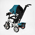 Велосипед триколісний дитячий із ручкою для батьків Best Trike 6588-39-008, колеса піна, Фара, фото 9