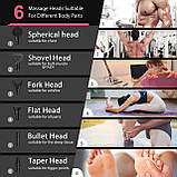 б/у Wutsar 2023 Новий масажний пістолет Deep Tissue — портативний ручний масажер м'язів для полегшення болю, фото 4